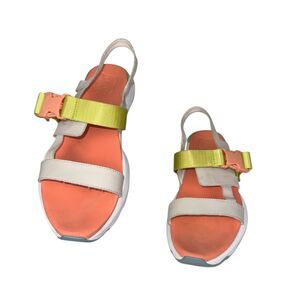 Sorel Womens Kinetic Impact Sling Beige Slingback Sandals 10